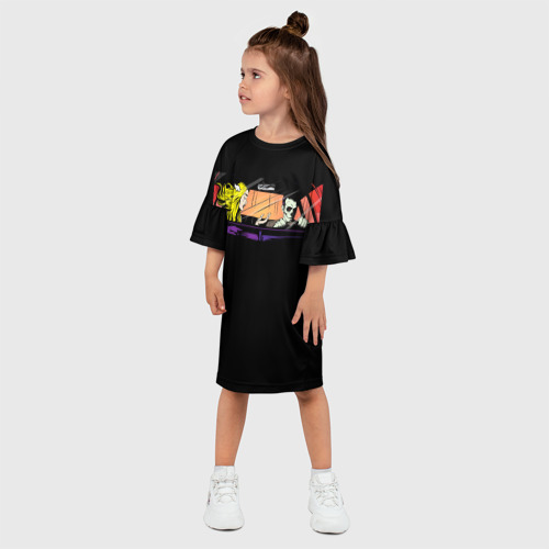 Детское платье 3D Blink 182, цвет 3D печать - фото 3