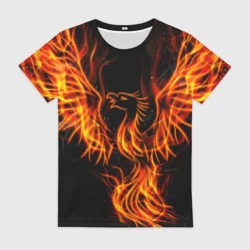 Женская футболка 3D Феникс
