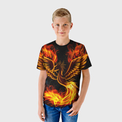 Детская футболка 3D Феникс раскинул крылья - фото 2