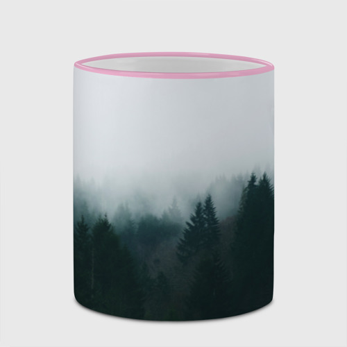 Кружка с полной запечаткой Лес, цвет Кант розовый - фото 4