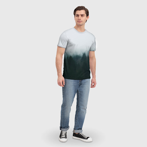 Мужская футболка 3D Лес, цвет 3D печать - фото 5