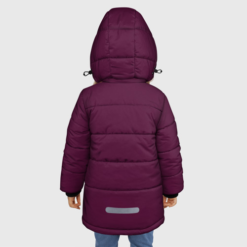 Зимняя куртка для девочек 3D Сова, цвет черный - фото 4
