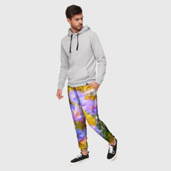 Мужские брюки 3D Живописные цветы - фото 2