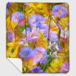 Плед с рукавами Живописные цветы