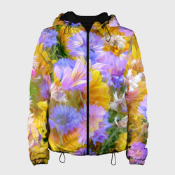 Женская куртка 3D Живописные цветы