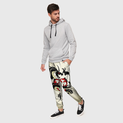 Мужские брюки 3D Покоритель сердец, цвет 3D печать - фото 3