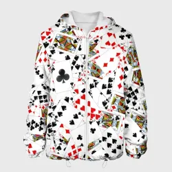 Мужская куртка 3D Игральные карты