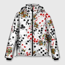 Мужская зимняя куртка 3D Игральные карты