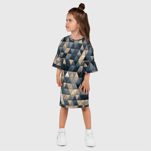 Детское платье 3D Мозаика 4, цвет 3D печать - фото 3