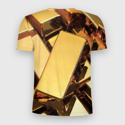 Мужская футболка 3D Slim GOLD 999,9, цвет 3D печать - фото 2