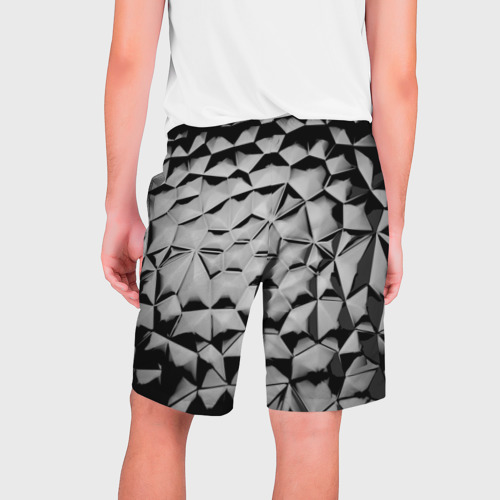 Мужские шорты 3D Чёрная мозаика - фото 2