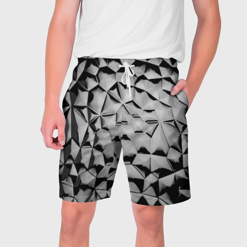 Мужские шорты 3D Чёрная мозаика