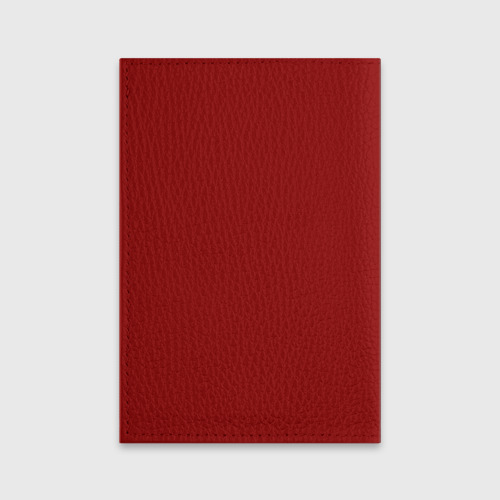 Обложка для паспорта матовая кожа Крипер, цвет красный - фото 2