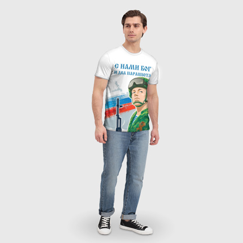 Мужская футболка 3D ВДВ, цвет 3D печать - фото 5