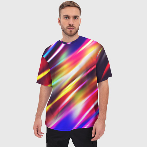 Мужская футболка oversize 3D Party, цвет 3D печать - фото 3