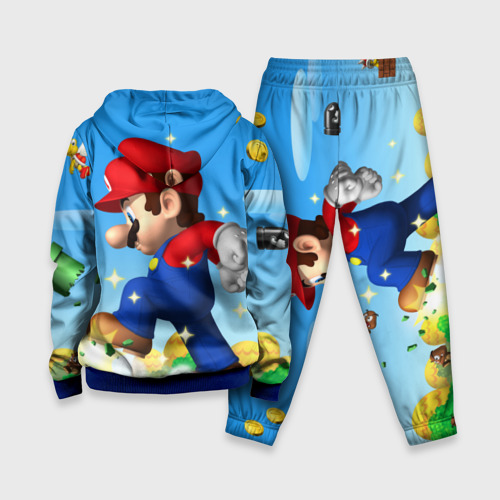Детский костюм 3D Mario, цвет синий - фото 2