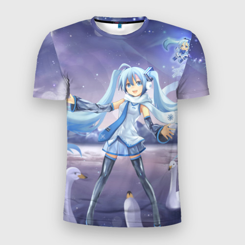 Мужская футболка 3D Slim Yuki Miku, цвет 3D печать