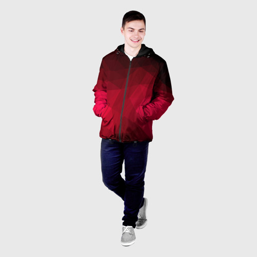 Мужская куртка 3D с принтом Polygonal, фото на моделе #1