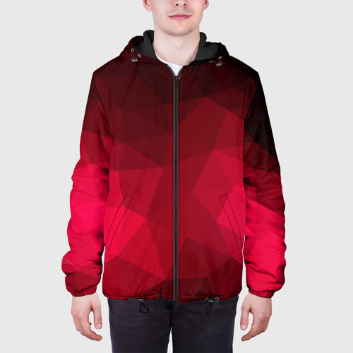 Мужская куртка 3D с принтом Polygonal, вид сбоку #3