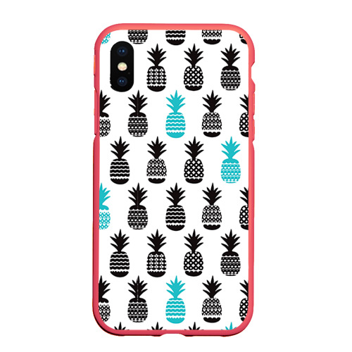 Чехол для iPhone XS Max матовый Ананасы 7 Фото 01 Чехол для iPhone XS Max матовый Ананасы 7 Фото 01