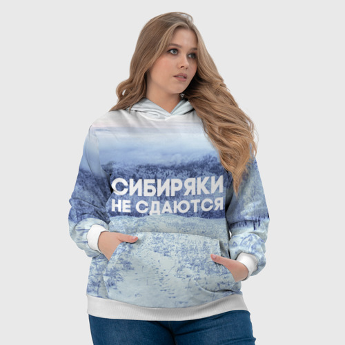 Женская толстовка 3D Сибирь, цвет 3D печать - фото 6
