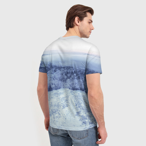 Мужская футболка 3D Сибирь, цвет 3D печать - фото 4