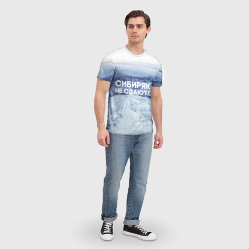 Мужская футболка 3D Сибирь, цвет 3D печать - фото 5