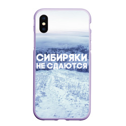 Чехол для iPhone XS Max матовый Сибирь