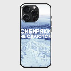 Чехол силиконовый для Apple iPhone 15 Pro матовый Сибирь