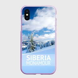 Чехол для iPhone XS Max матовый Сибирь