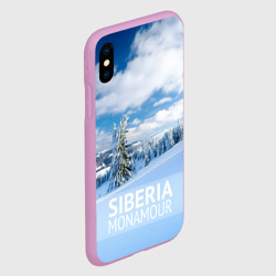 Чехол для iPhone XS Max матовый Сибирь - фото 2