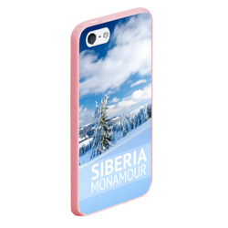 Чехол для iPhone 5/5S матовый Сибирь - фото 2