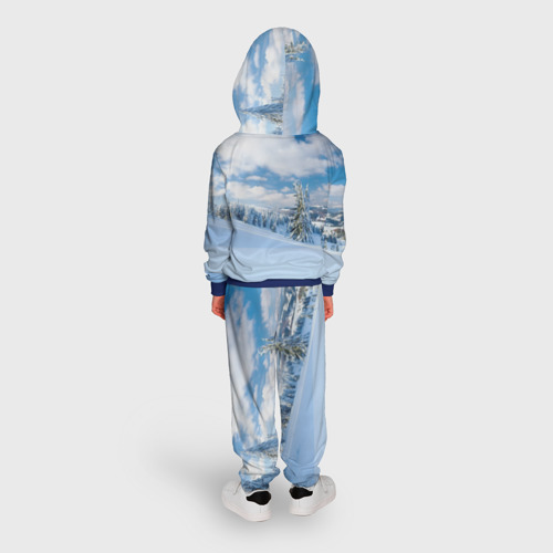 Детский костюм с толстовкой 3D Сибирь, цвет синий - фото 4