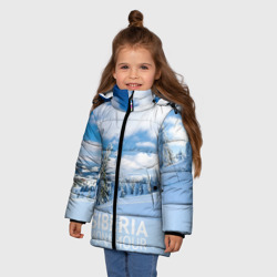 Зимняя куртка для девочек 3D Сибирь - фото 2