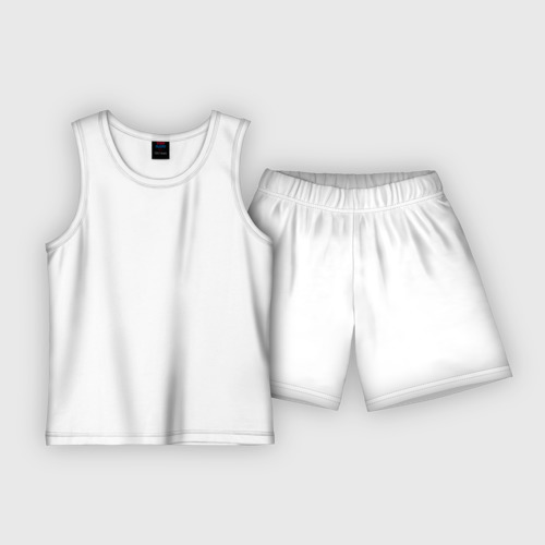 Детская пижама с шортами хлопок Dead by Daylight White Logo, цвет белый