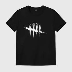 Мужская футболка хлопок Dead by Daylight White Logo