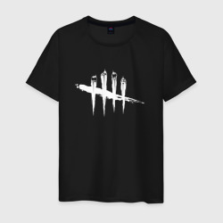 Мужская футболка хлопок Dead by Daylight White Logo