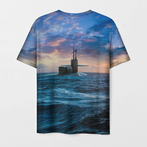 Мужская футболка 3D Подводная лодка, цвет 3D печать - фото 2