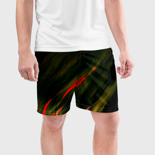 Мужские шорты спортивные Искры, цвет 3D печать - фото 3