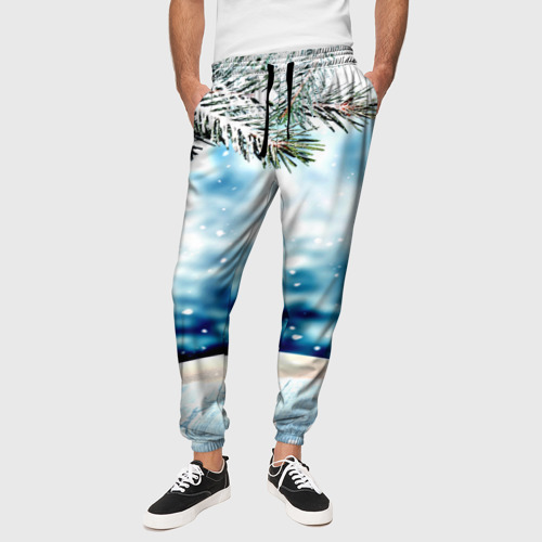 Мужские брюки 3D Winter, цвет 3D печать - фото 4