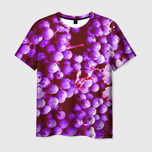 Мужская футболка 3D Виноград, цвет 3D печать
