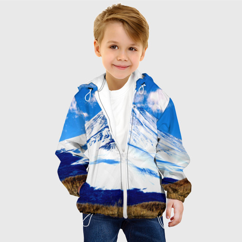 Детская куртка 3D Фудзияма, цвет белый - фото 3