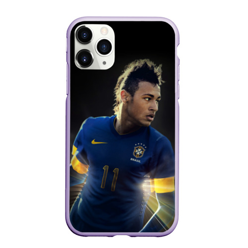 Чехол для iPhone 11 Pro матовый Neymar, цвет светло-сиреневый