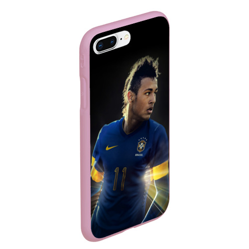Чехол для iPhone 7Plus/8 Plus матовый Neymar, цвет розовый - фото 3