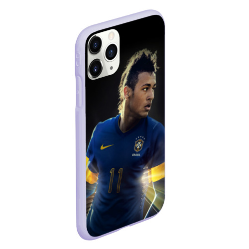 Чехол для iPhone 11 Pro матовый Neymar, цвет светло-сиреневый - фото 3