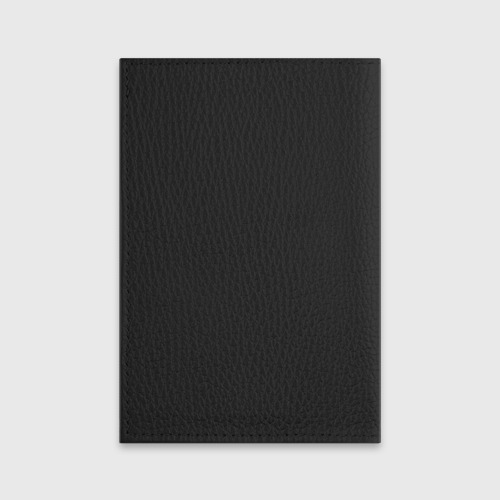 Обложка для паспорта матовая кожа 404, цвет черный - фото 2