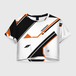 Женская футболка Crop-top 3D Cs:go - Asiimov P250 Style