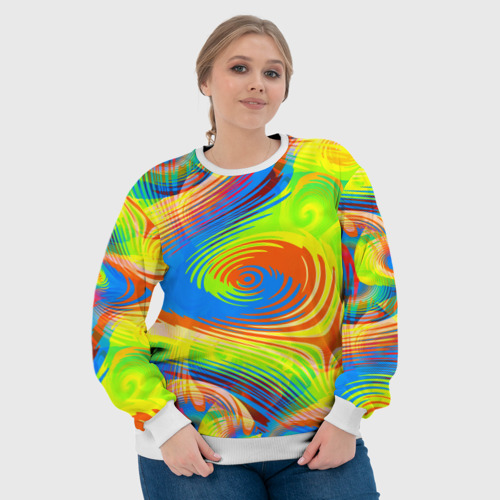 Женский свитшот 3D Tie-Dye, цвет 3D печать - фото 6