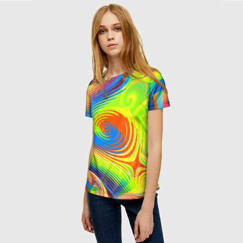 Женская футболка 3D Tie-Dye - фото 3