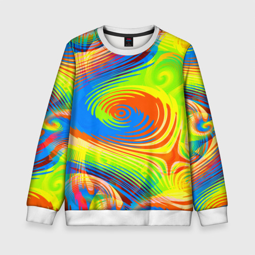 Детский свитшот 3D Tie-Dye, цвет 3D печать